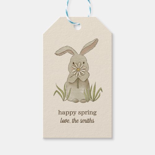 Spring Bunny Personalized Gift Tags