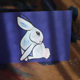 Spring Bunny Rabbit Easter Ostara                  Card