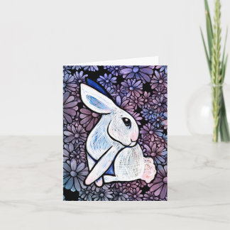 Spring Bunny Rabbit Easter Ostara Note Card