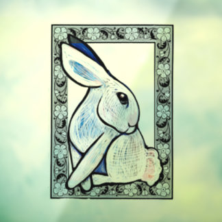 Spring Bunny Rabbit Easter Ostara                  Window Cling