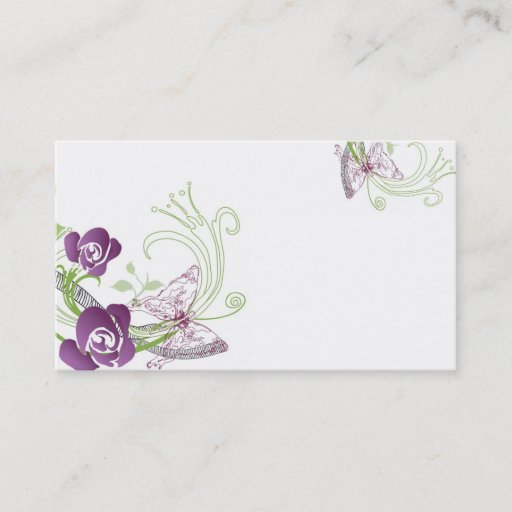 Customizable Spring Business Card