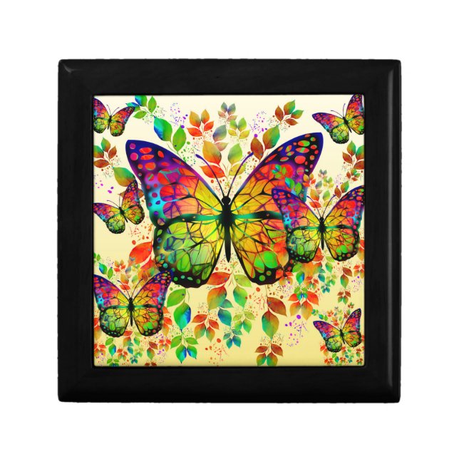 SPRING BUTTERFLIES COLORFUL NATURE GIFT BOX (Front)