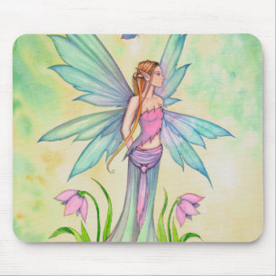 Spring Butterfly Fairy Fantasy Art Mouse Pad