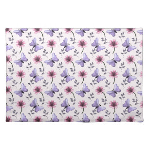Spring Butterfly Floral Gift Cloth Placemat