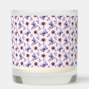 Spring Butterfly Floral Gift Scented Candle