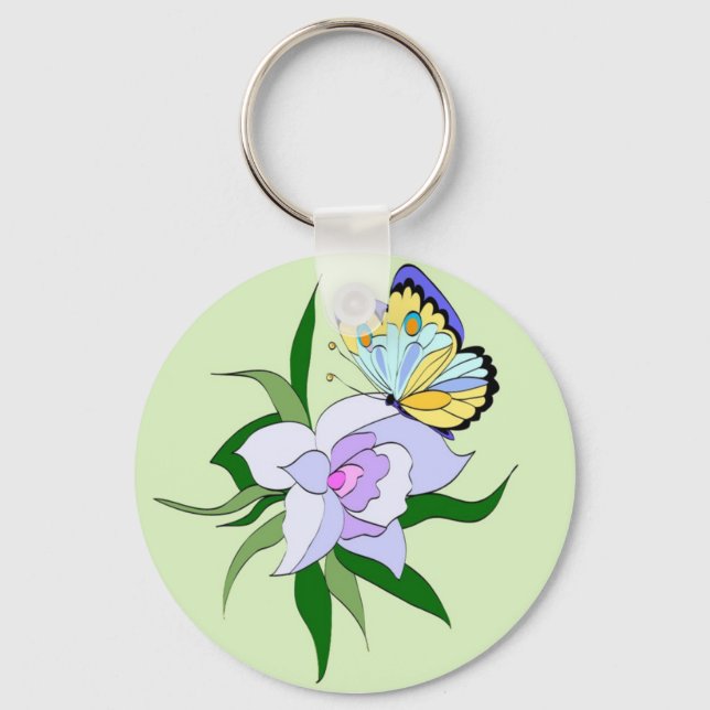 Spring Butterfly Keychain (Front)