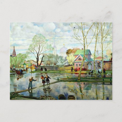 Spring by Boris Kustodiev Postcard