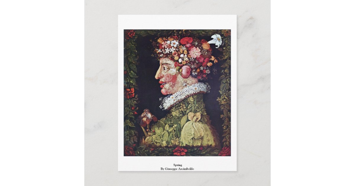 Spring By Giuseppe Arcimboldo Postcard | Zazzle