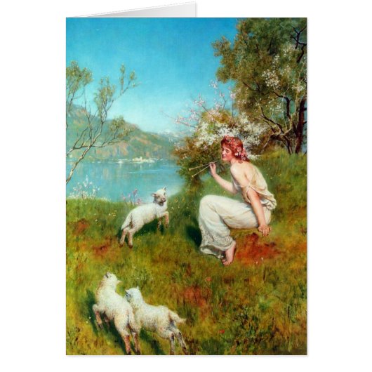 Spring By John Collier Cards (Front)