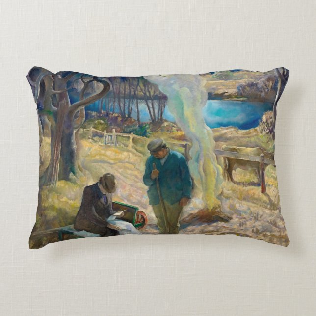 Spring by Newell Convers Wyeth Accent Pillow (Front)