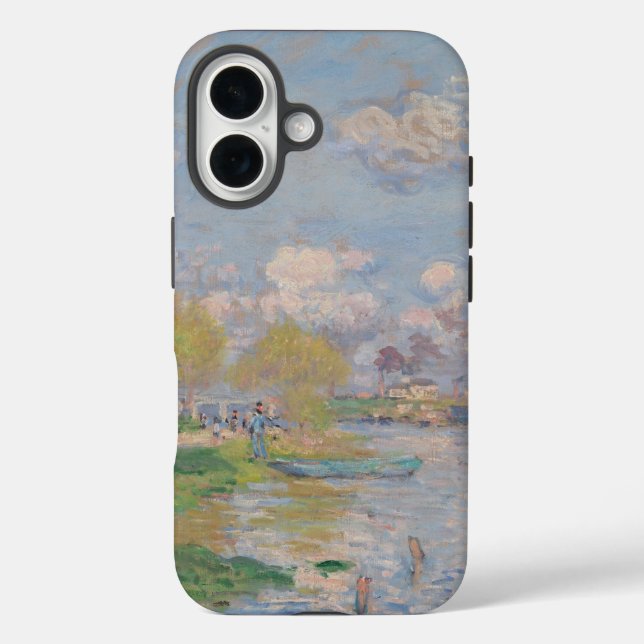 Spring by the Seine by Monet Impressionist  Case-Mate iPhone Case (Back)
