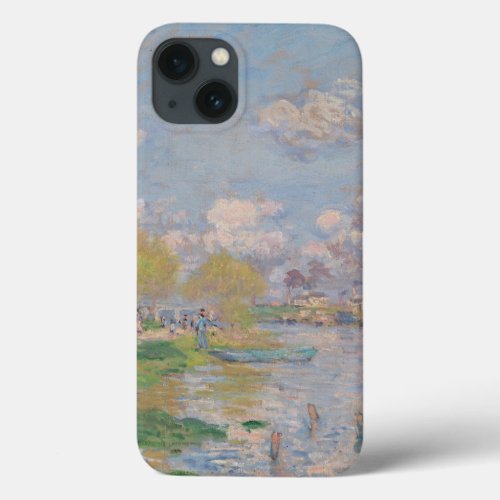 Spring by the Seine by Monet Impressionist iPhone 13 Case