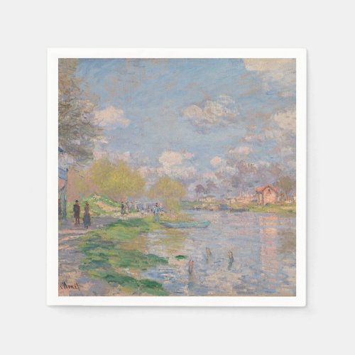 Spring by the Seine by Monet Impressionist Napkins