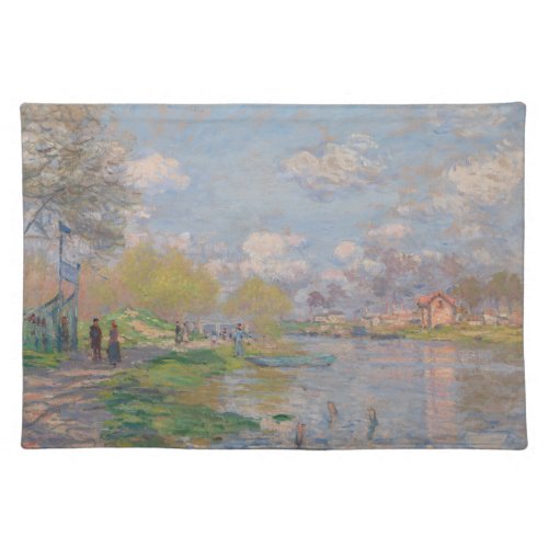 Spring by the Seine Claude Monet Cloth Placemat