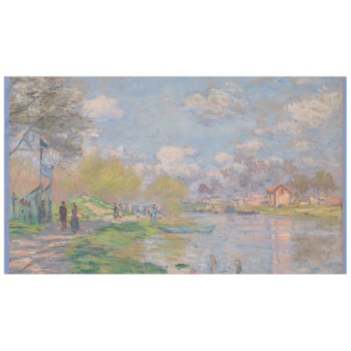 Spring by the Seine Claude Monet Tablecloth
