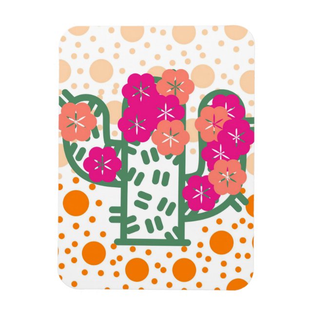 Spring Cactus Magnet (Vertical)