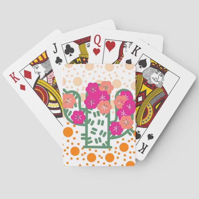 Spring Cactus Poker Cards (Back)