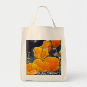 Spring California Poppies Organic Tote Bag
