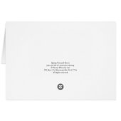 Spring Carousel Horse Card (Back Horizontal)