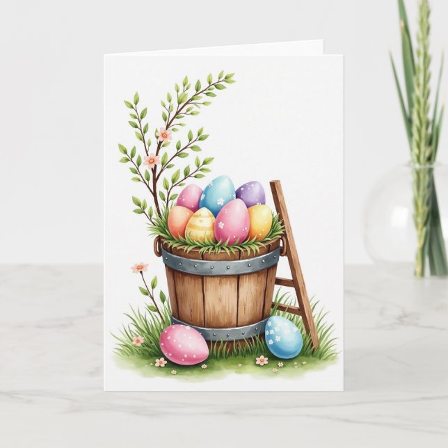 Spring Celebration Bucket Card (Front)