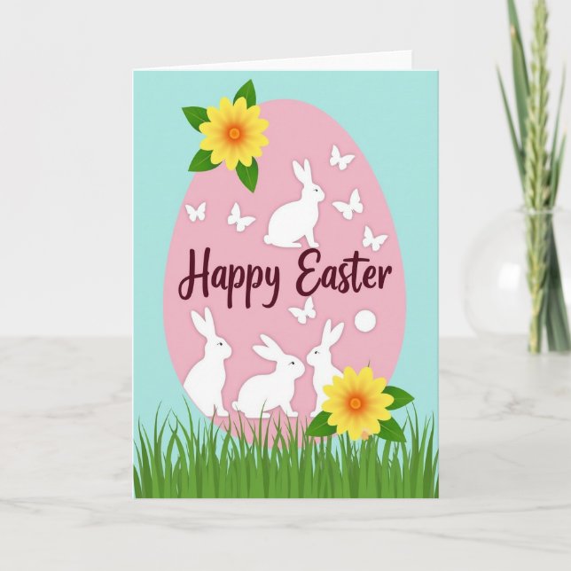 Spring Celebration Easter Card (Front)