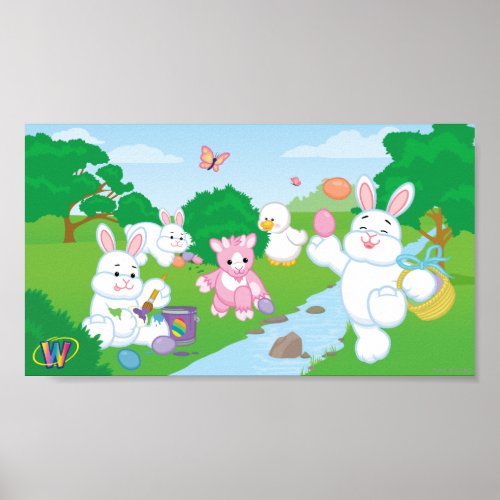 Spring Celebration Egg Hunt Poster