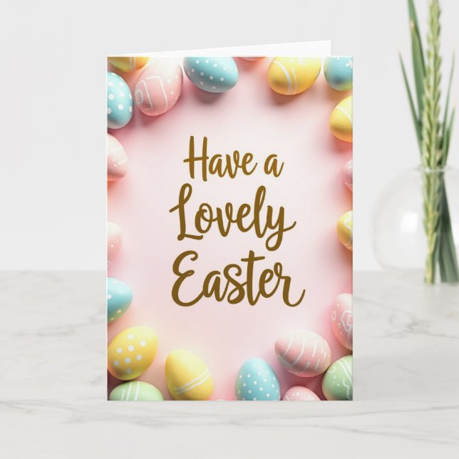 Spring Celebration Oval Art Card (Front)