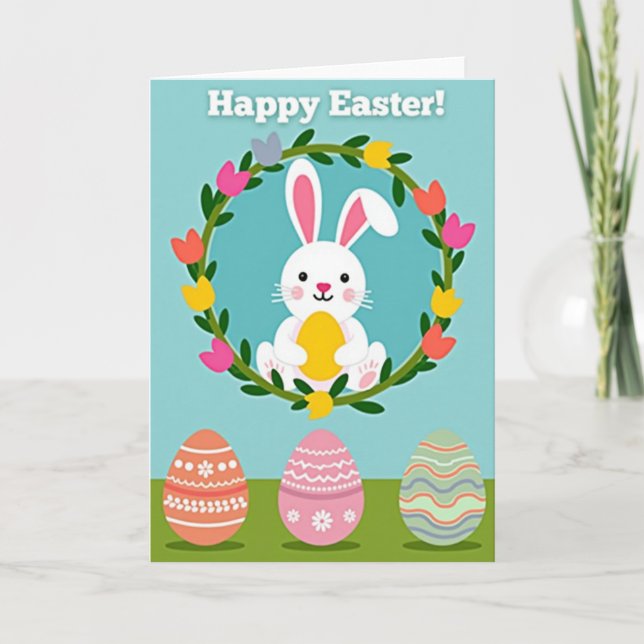 Spring Celebration Oval Card (Front)