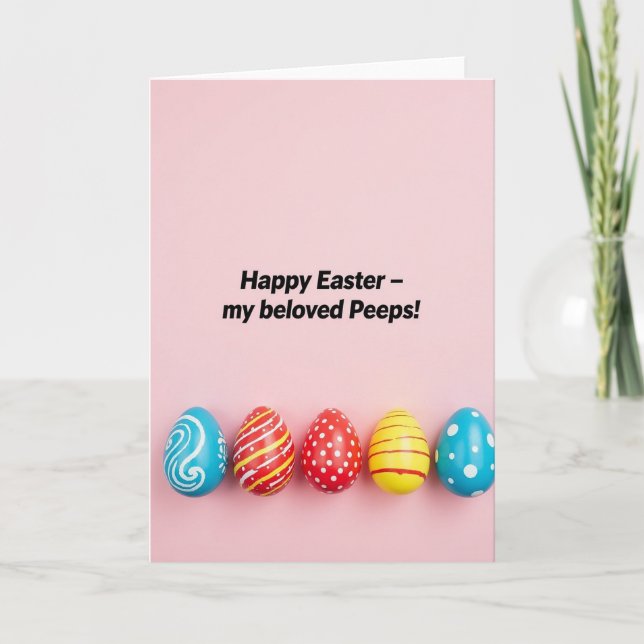 Spring Celebration Painted Egg Card (Front)