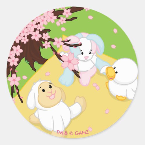 Spring Celebration Picnic Classic Round Sticker