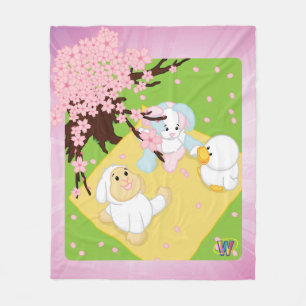 Spring Celebration Picnic Fleece Blanket