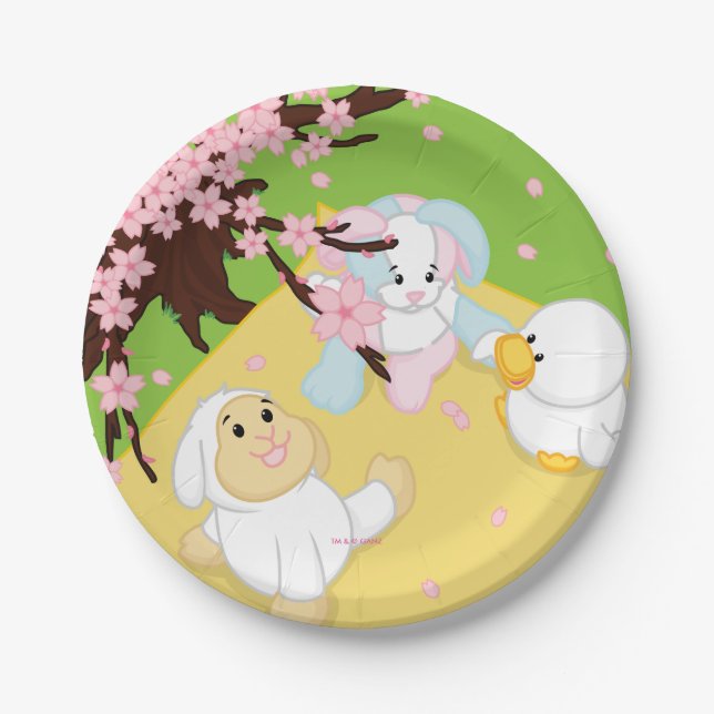 Spring Celebration Picnic Paper Plates (Front)