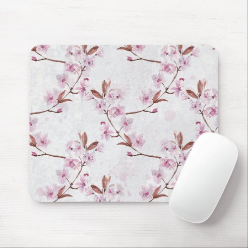 Spring Cherry Blossom Branches   Mouse Pad
