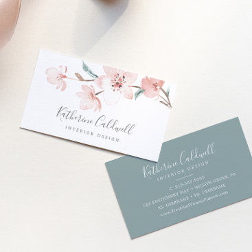 Spring Cherry Blossom Business Card