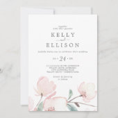 Spring Cherry Blossom Casual Wedding Invitation (Front)