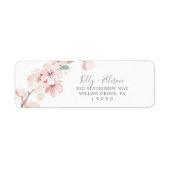Spring Cherry Blossom Return Address Label (Front)