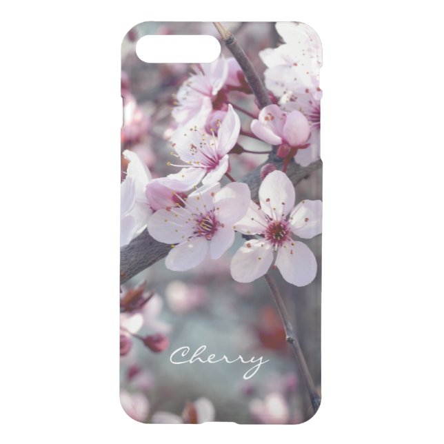Spring Cherry Blossom Sakura Nature Floral Stylish Uncommon iPhone Case (Back)