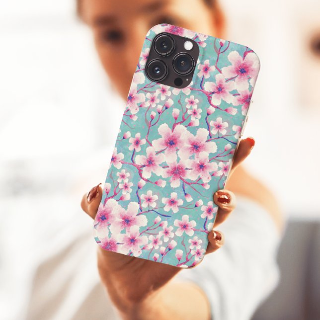 Spring Cherry Blossoms green  Case-Mate iPhone Case (Creator Uploaded)