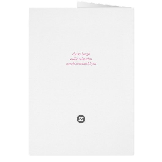 spring cherry cards (Back)