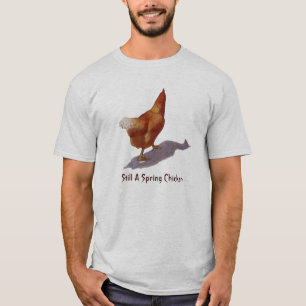 Spring Chicken:Chicken in Oil Pastel, Freehand Art T-Shirt