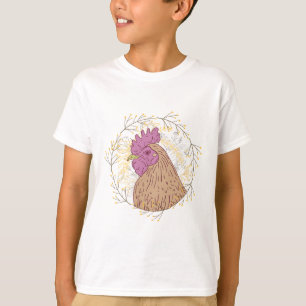 spring chicken cute flower hen T-Shirt