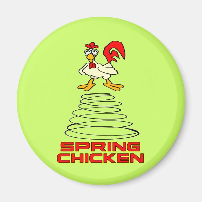 Spring Chicken Magnet (Front)
