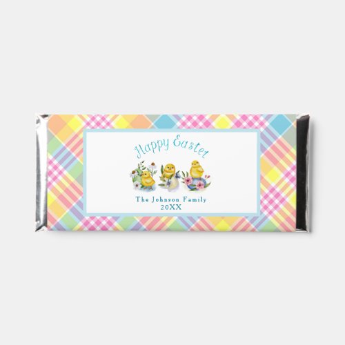 Spring Chicks Easter Watercolor Custom Hershey Bar Favors