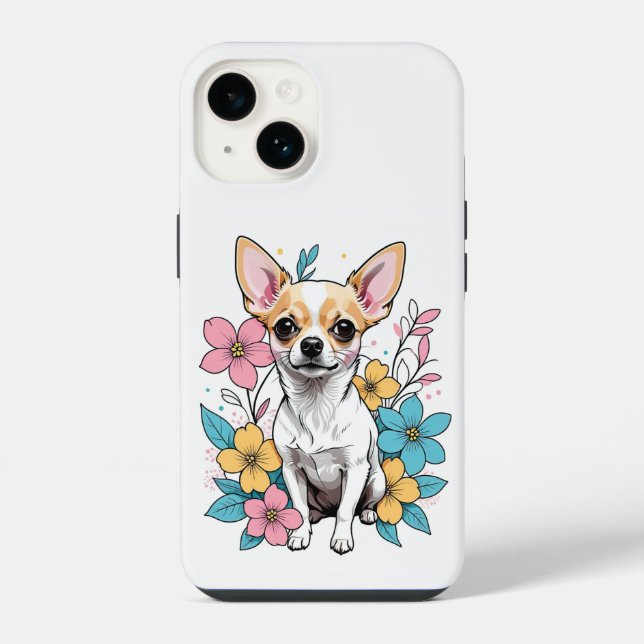 Spring Chihuahua Iphone Case (Back)