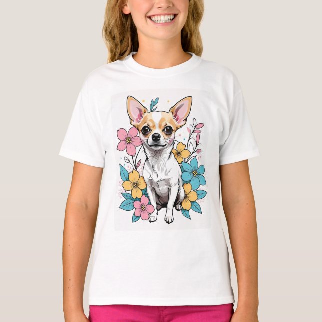 Spring Chihuahua T-Shirt (Front)