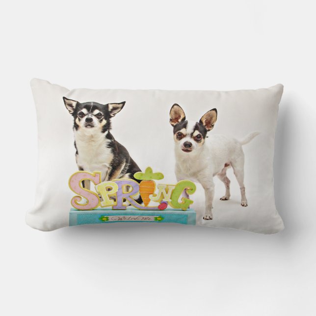 Spring Chihuahua's Lumbar Pillow (Front)