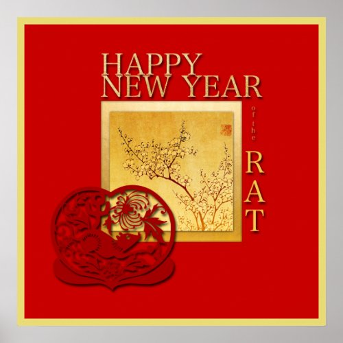 Spring Chinese Rat Year 2020 Sq Poster