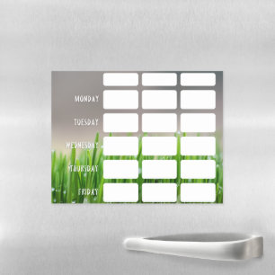 Spring Chore Chart    Magnetic Dry Erase Sheet