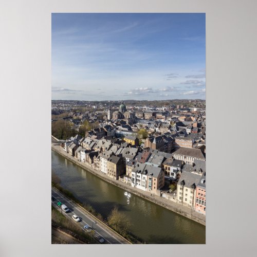 Spring Cityscape Namur Belgium Poster