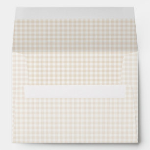 Spring Classic Gingham Soft Linen Envelope